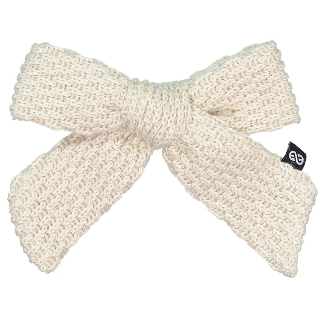 Knot Hairbands  Cream Knitted Bow Clip