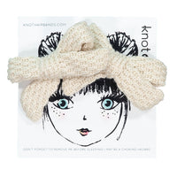 Knot Hairbands  Cream Knitted Mini Bow Set