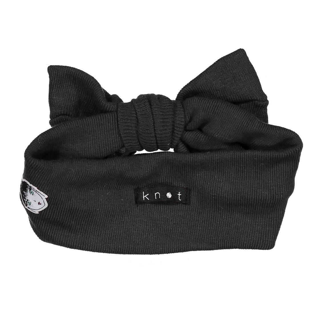 Knot Hairbands Black Knitted Bow Headwrap