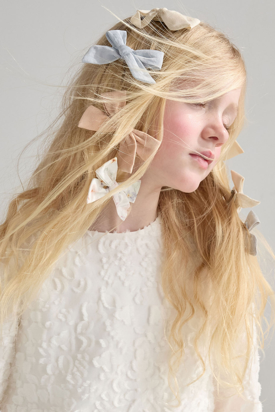 Knot Hairbands  Blush Tidal Tee Bow Set