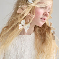 Knot Hairbands  Cream Bloom Bow Set