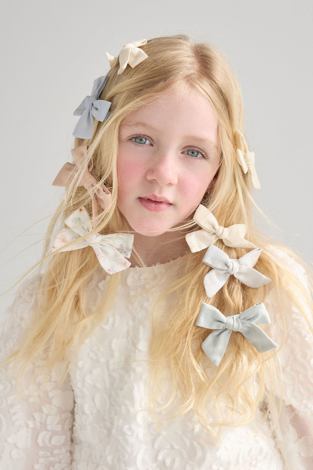 Knot Hairbands  Cream Bloom Bow Set