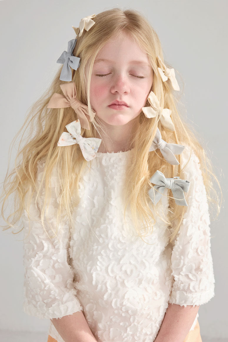 Knot Hairbands  White Tidal Tee Bow Set