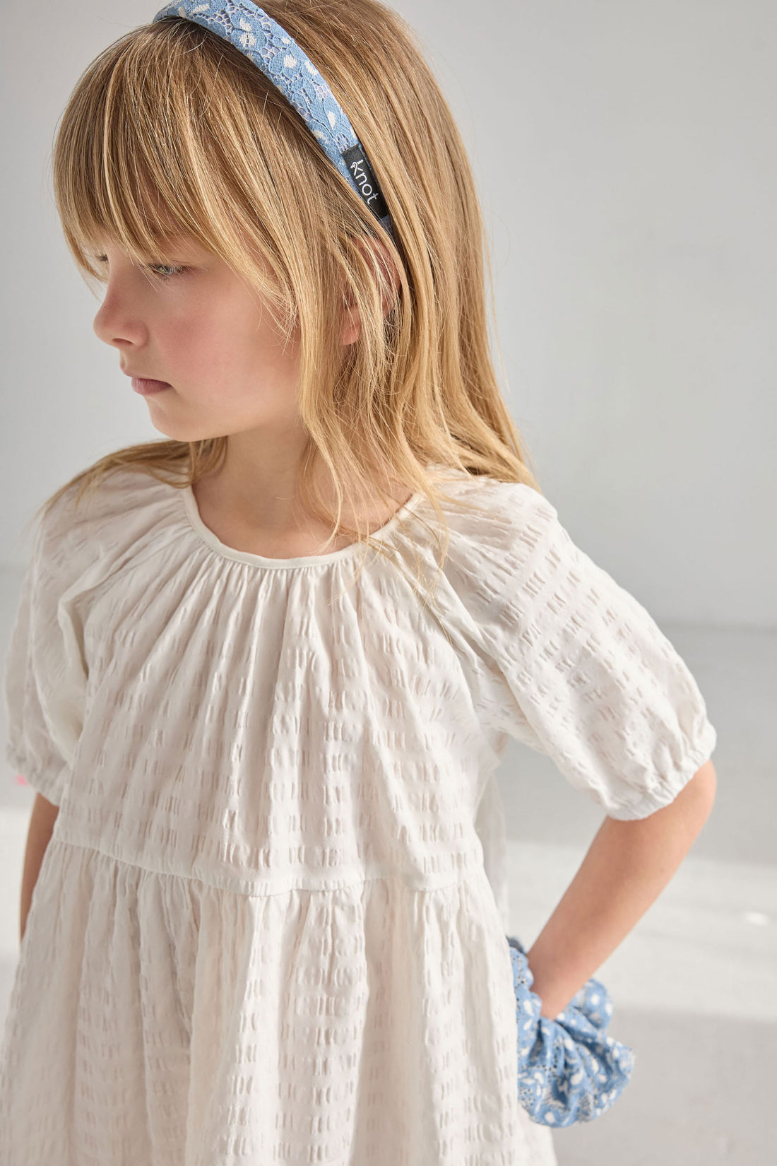 Knot Hairbands  Blue Chantilly Headband