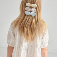 Knot Hairbands  Cream Glass Seaglass Barrette
