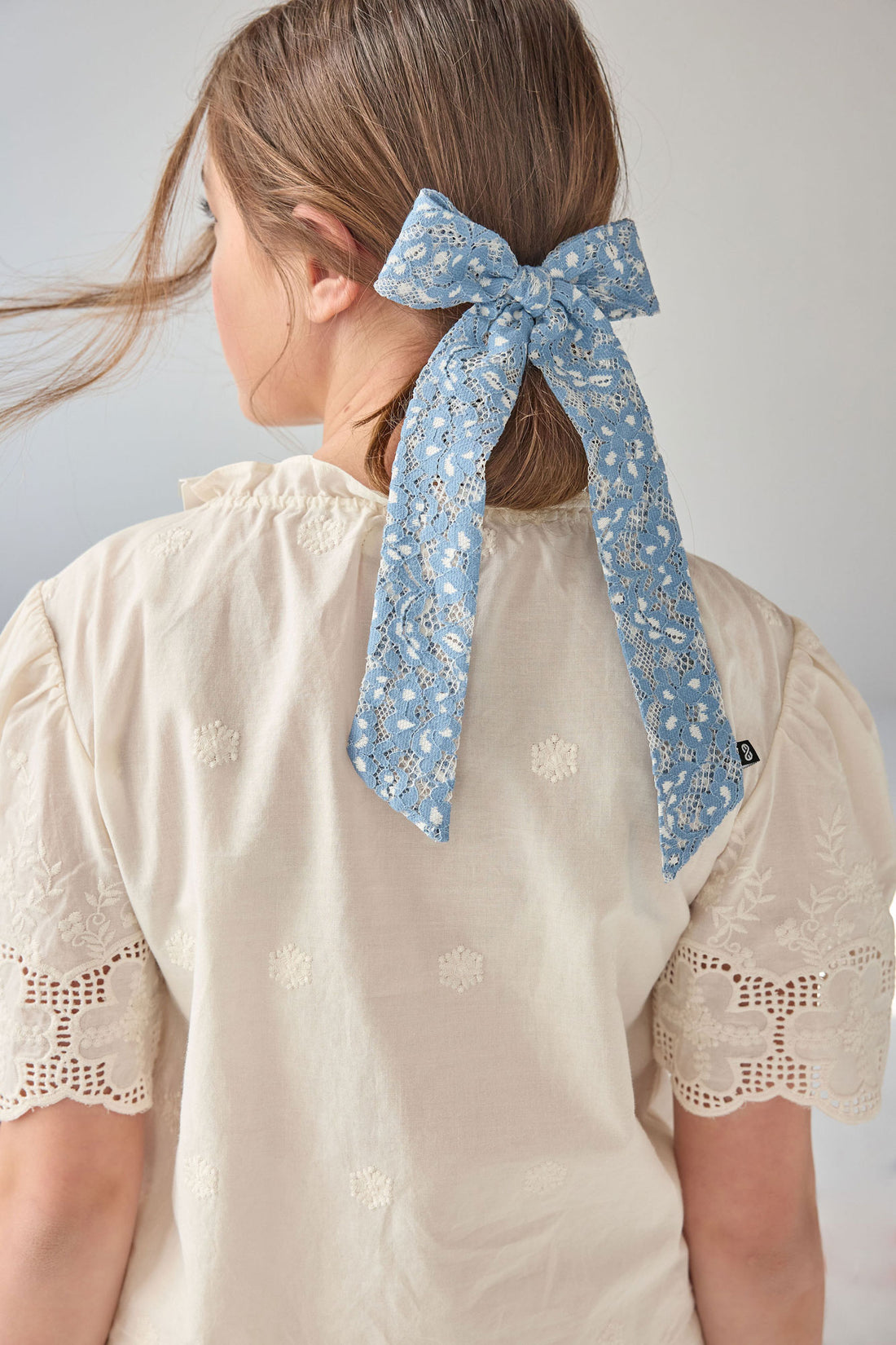 Knot Hairbands  Blue Chantilly Bow