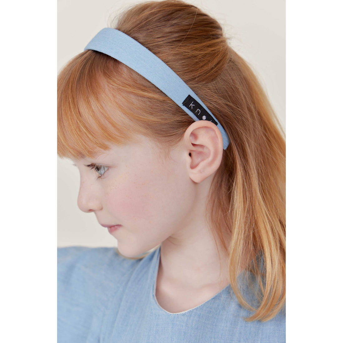 Knot Hairbands Light Wash Denim Headband