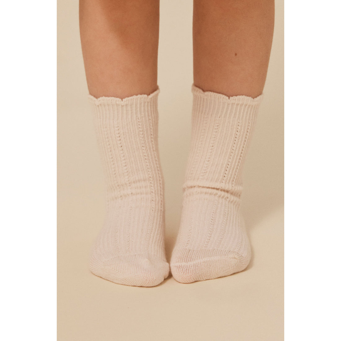 Konges Slojd Optic White/Sand/Brown 3 Pack Frill Socks