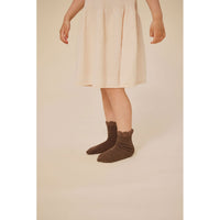 Konges Slojd Optic White/Sand/Brown 3 Pack Frill Socks