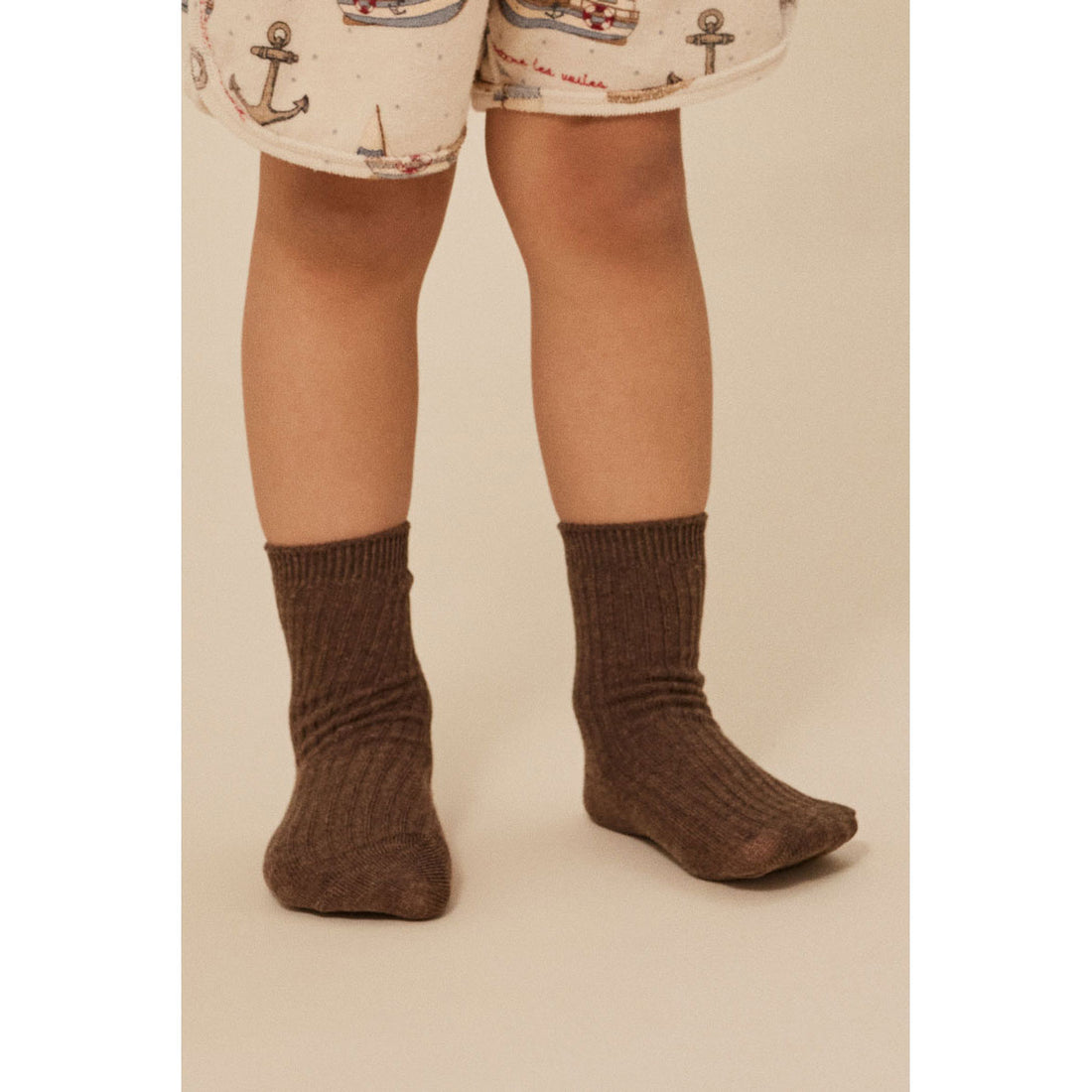 Konges Slojd Soft Grey/Ment/Brown 3 Pack Rib Socks