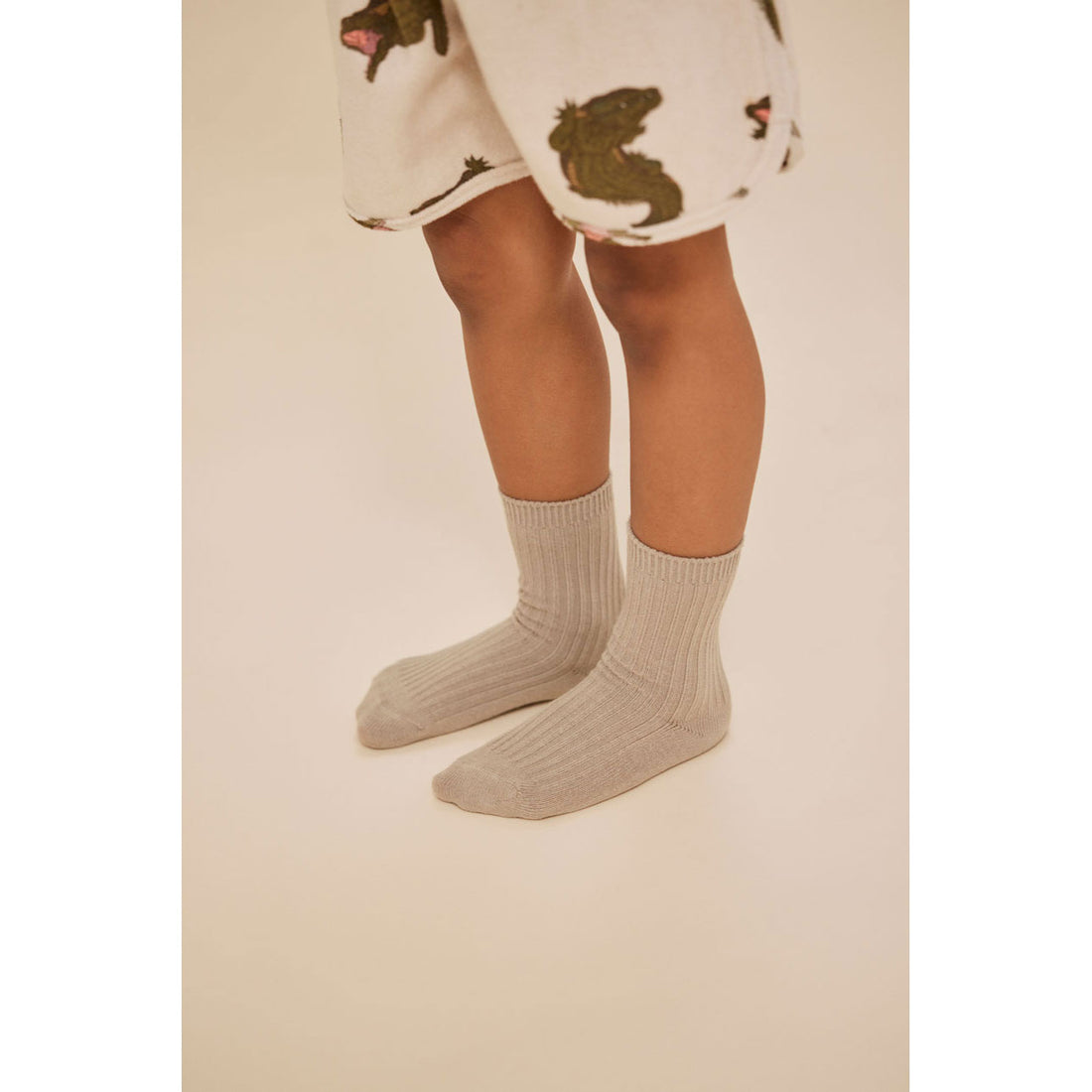 Konges Slojd Soft Grey/Ment/Brown 3 Pack Rib Socks