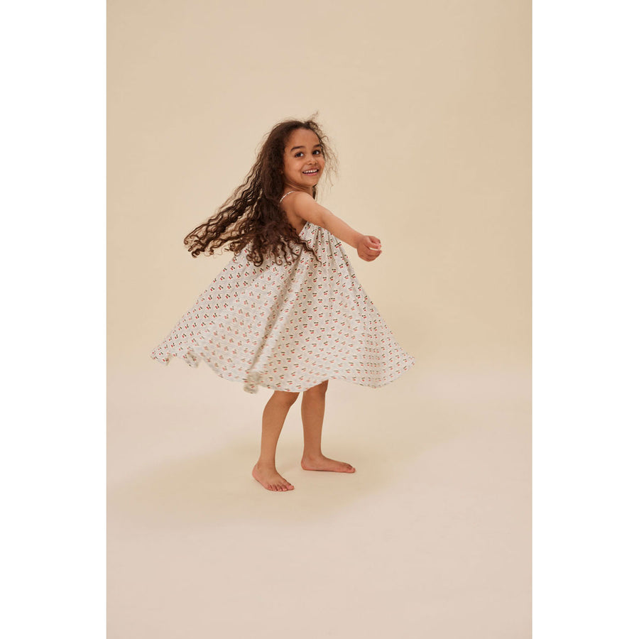 Konges Slojd Cherry Motif Coco Strap Dress