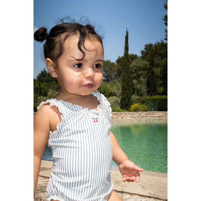 Konges Slojd Blue Stripe Collette Swimsuit