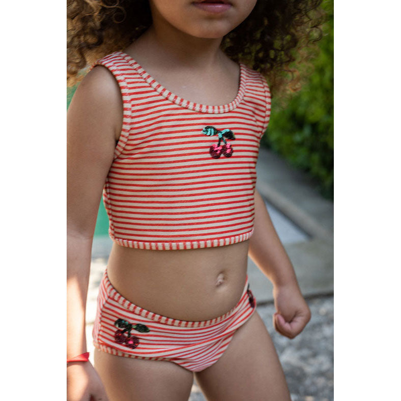 Konges Slojd Glitter Stripe Jade Swim Bikini