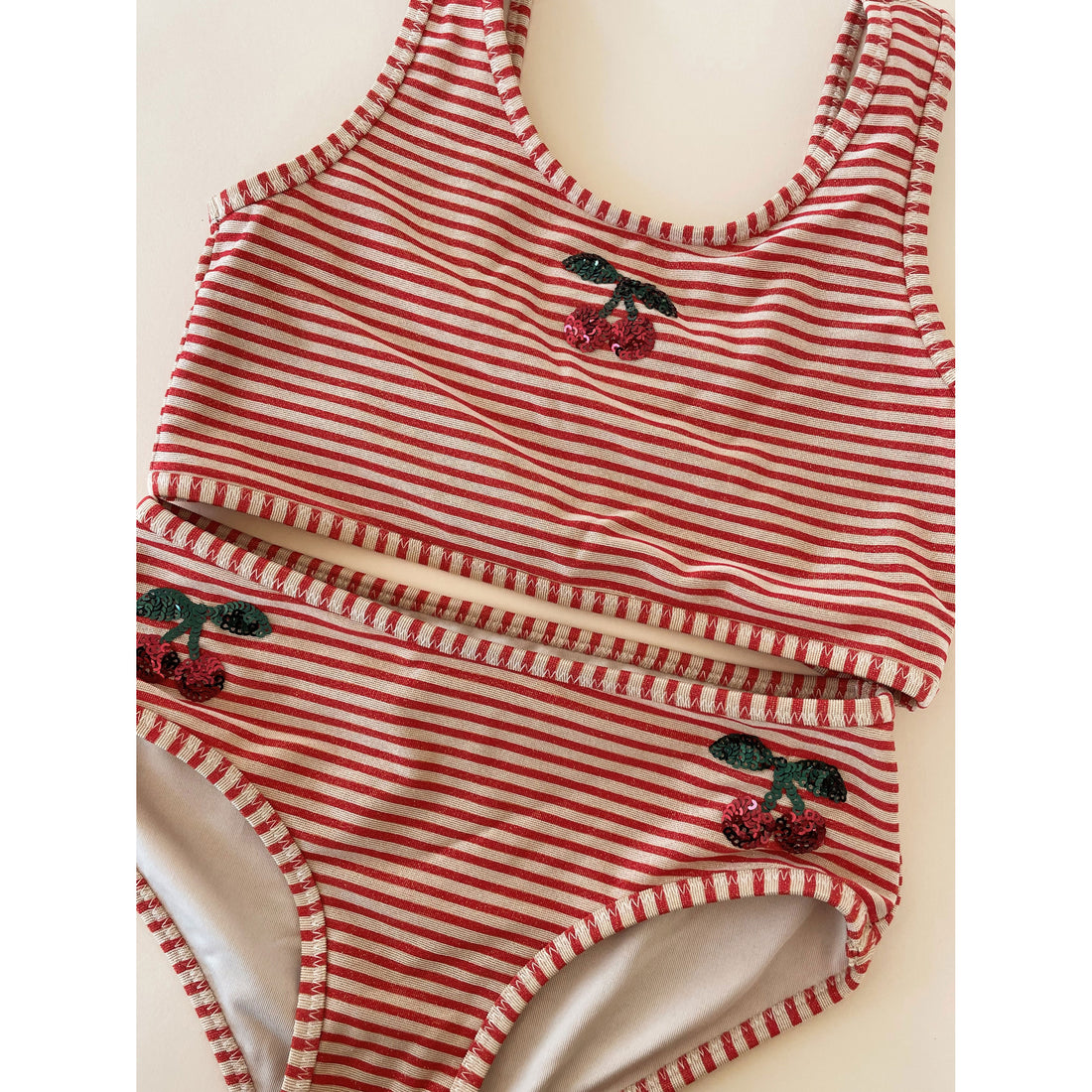 Konges Slojd Glitter Stripe Jade Swim Bikini