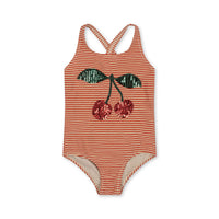 Konges Slojd Glitter Stripe Jade Swimsuit