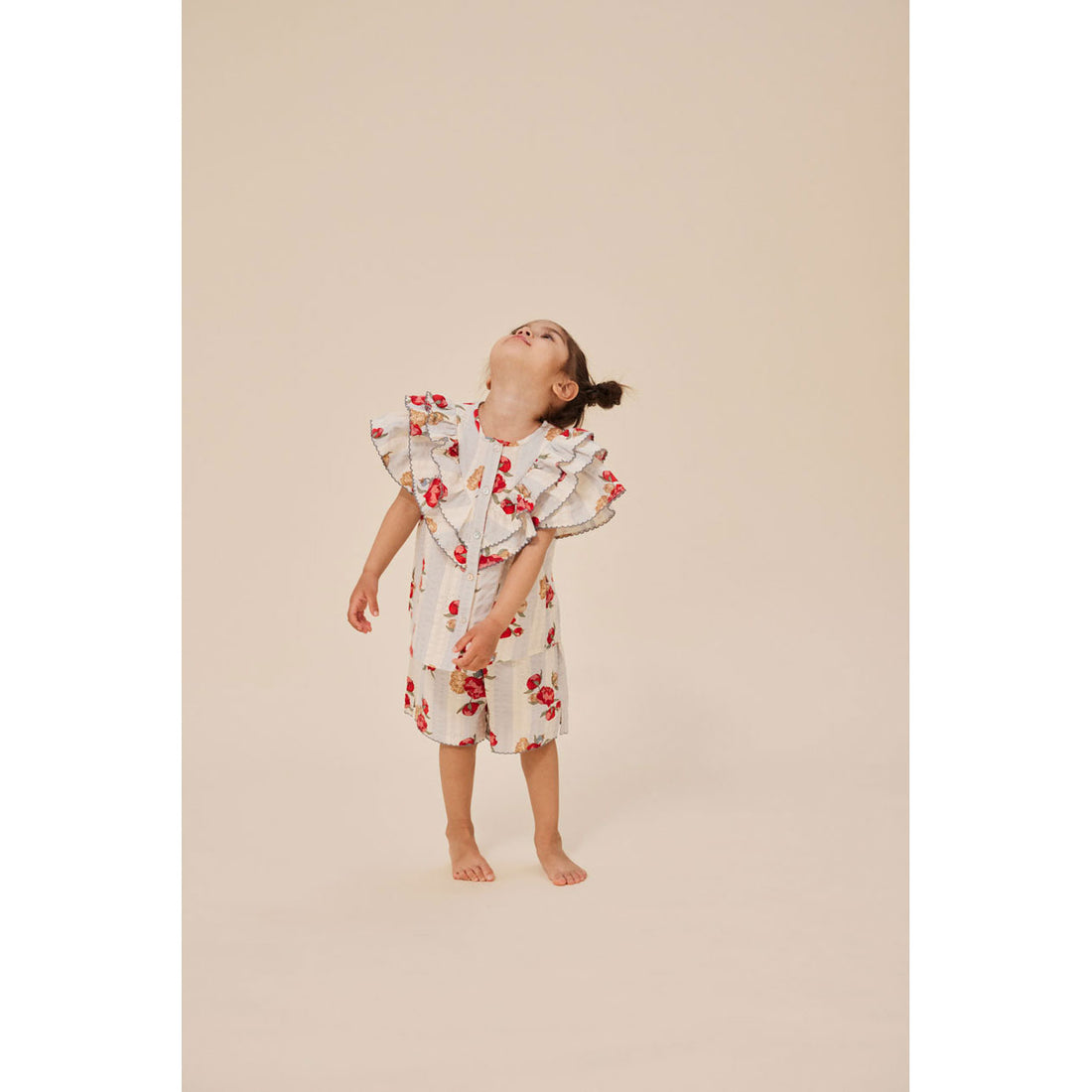 Konges Slojd Peony Stripe Kim Frill Shirt