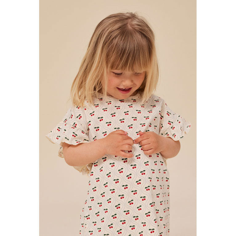 Konges Slojd Cherry Motif Lin Dress