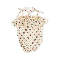 Konges Slojd Cherry Motif Lin Romper