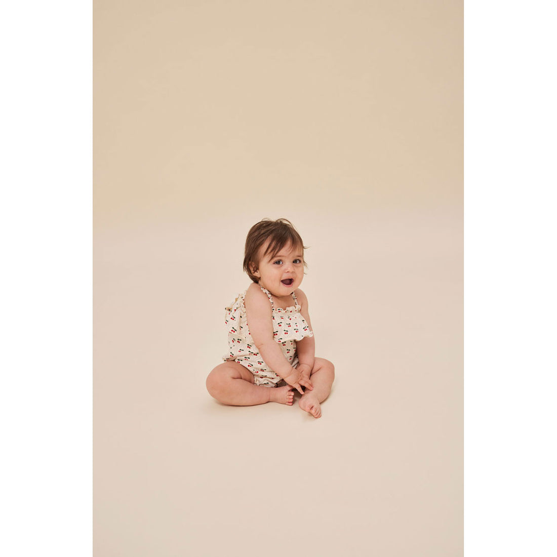 Konges Slojd Cherry Motif Lin Romper