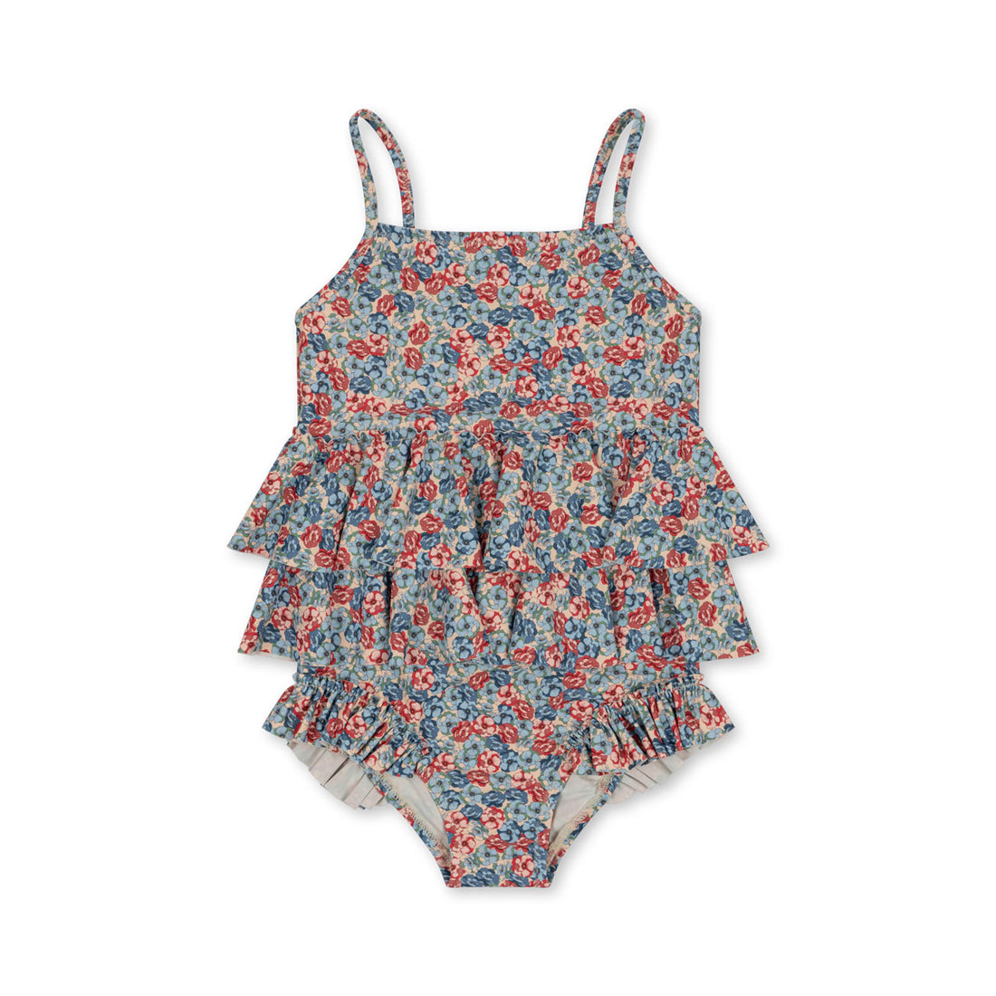 Konges Slojd Rosie Blue Manuca Frill Swimsuit