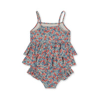 Konges Slojd Rosie Blue Manuca Frill Swimsuit