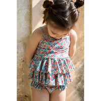 Konges Slojd Rosie Blue Manuca Frill Swimsuit