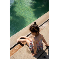 Konges Slojd Rosie Blue Manuca Frill Swimsuit