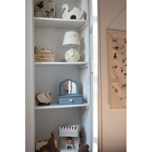 Konges Slojd Sleet Wooden Makeup Mirror With Drawer
