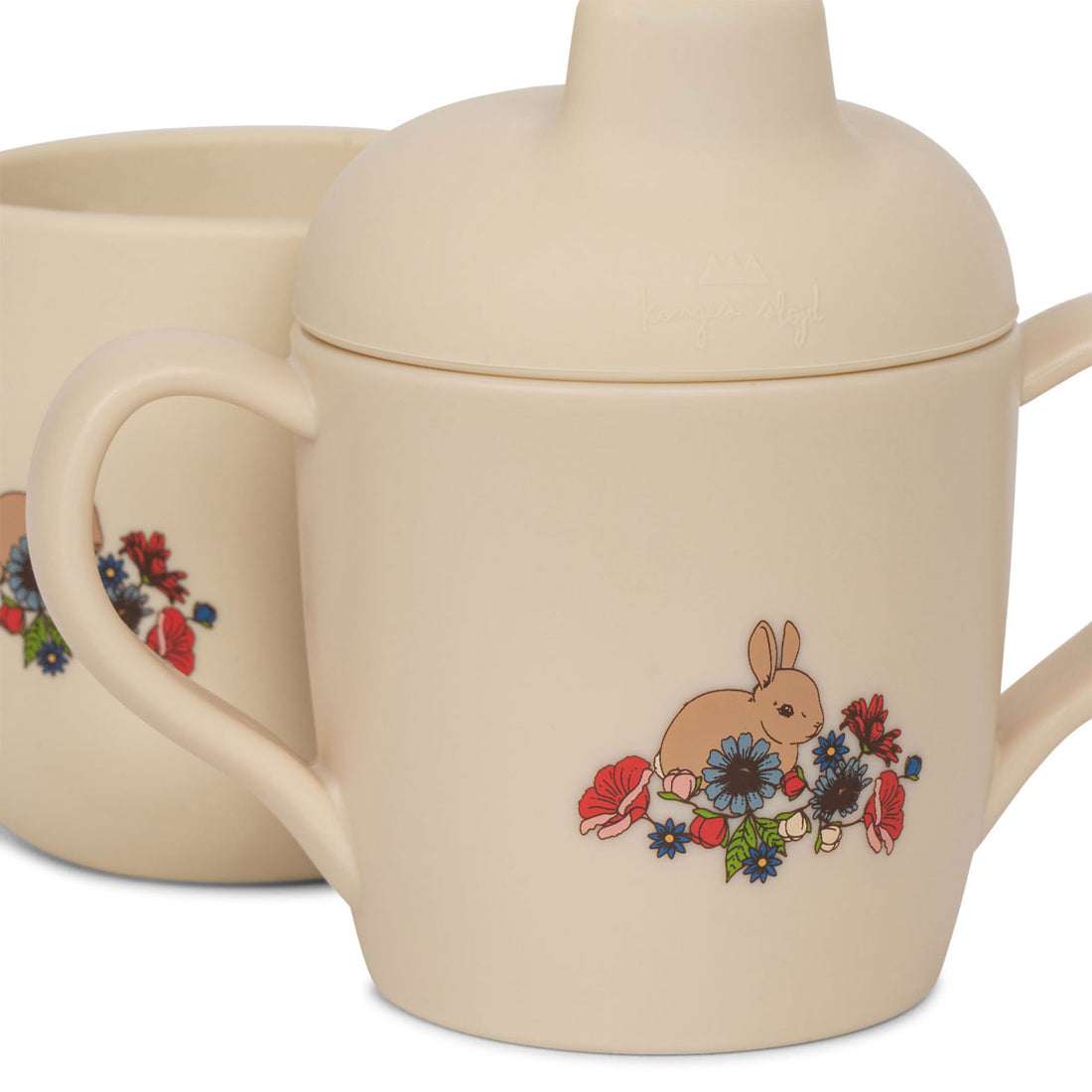 Konges Slojd Bunny Tokki Silicone Sippy Cup and Cup Set