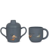 Konges Slojd Dino Silicone Sippy Cup and Cup Set