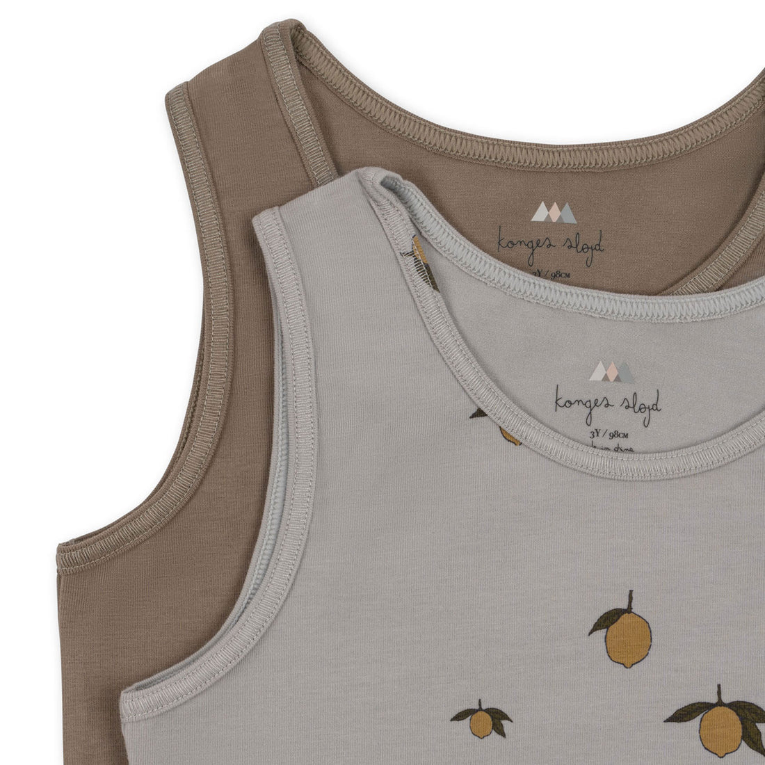 Konges Slojd Lemon Harbor/Brindle Basic 2 Pack Tanktop