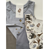 Konges Slojd Lemon Harbor/Brindle Basic 2 Pack Tanktop