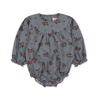 Konges Slojd Blossom Check Bibi Romper
