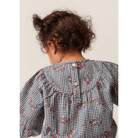 Konges Slojd Blossom Check Bibi Romper