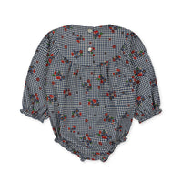 Konges Slojd Blossom Check Bibi Romper