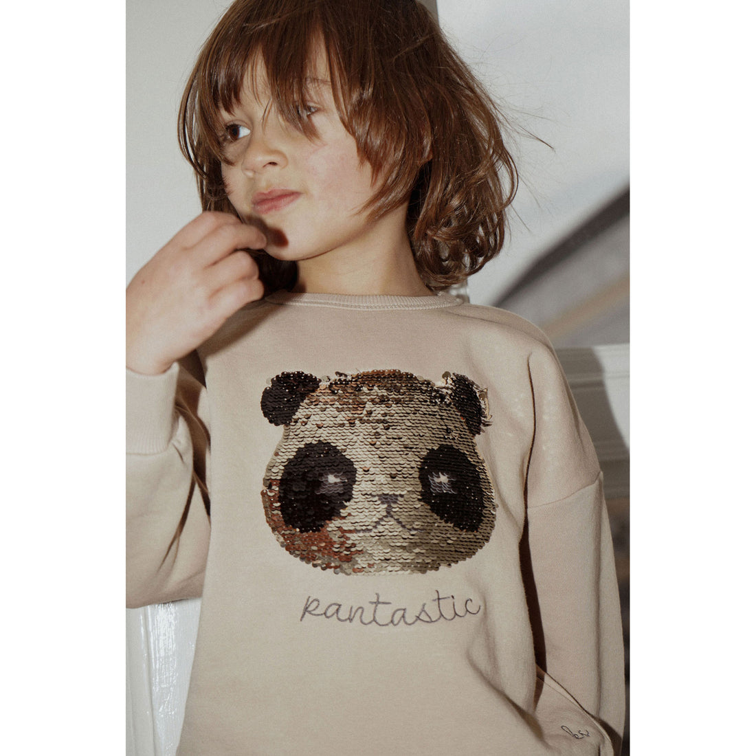 Konges Slojd Oxford Tan Lou Sequin Sweatshirt