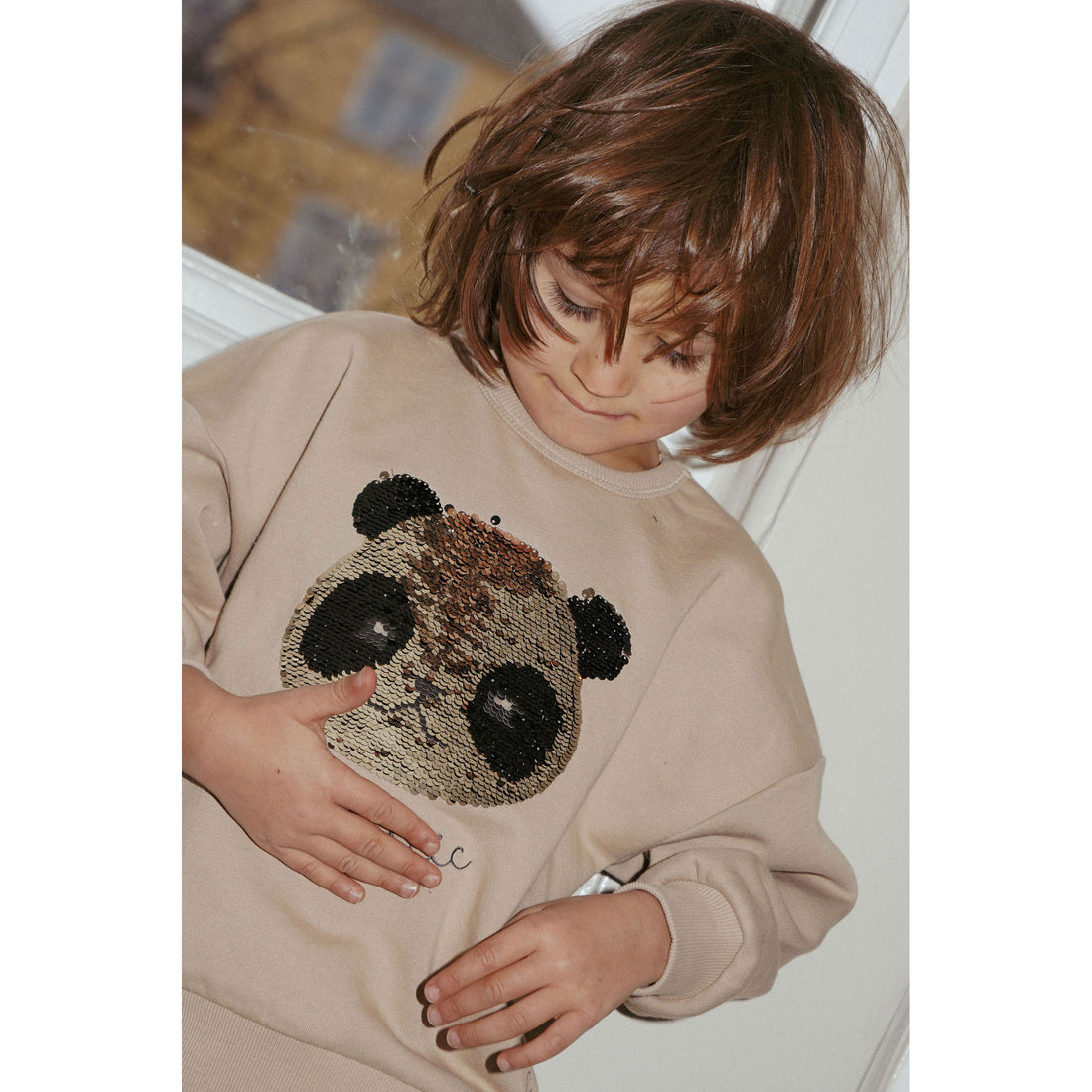 Konges Slojd Oxford Tan Lou Sequin Sweatshirt