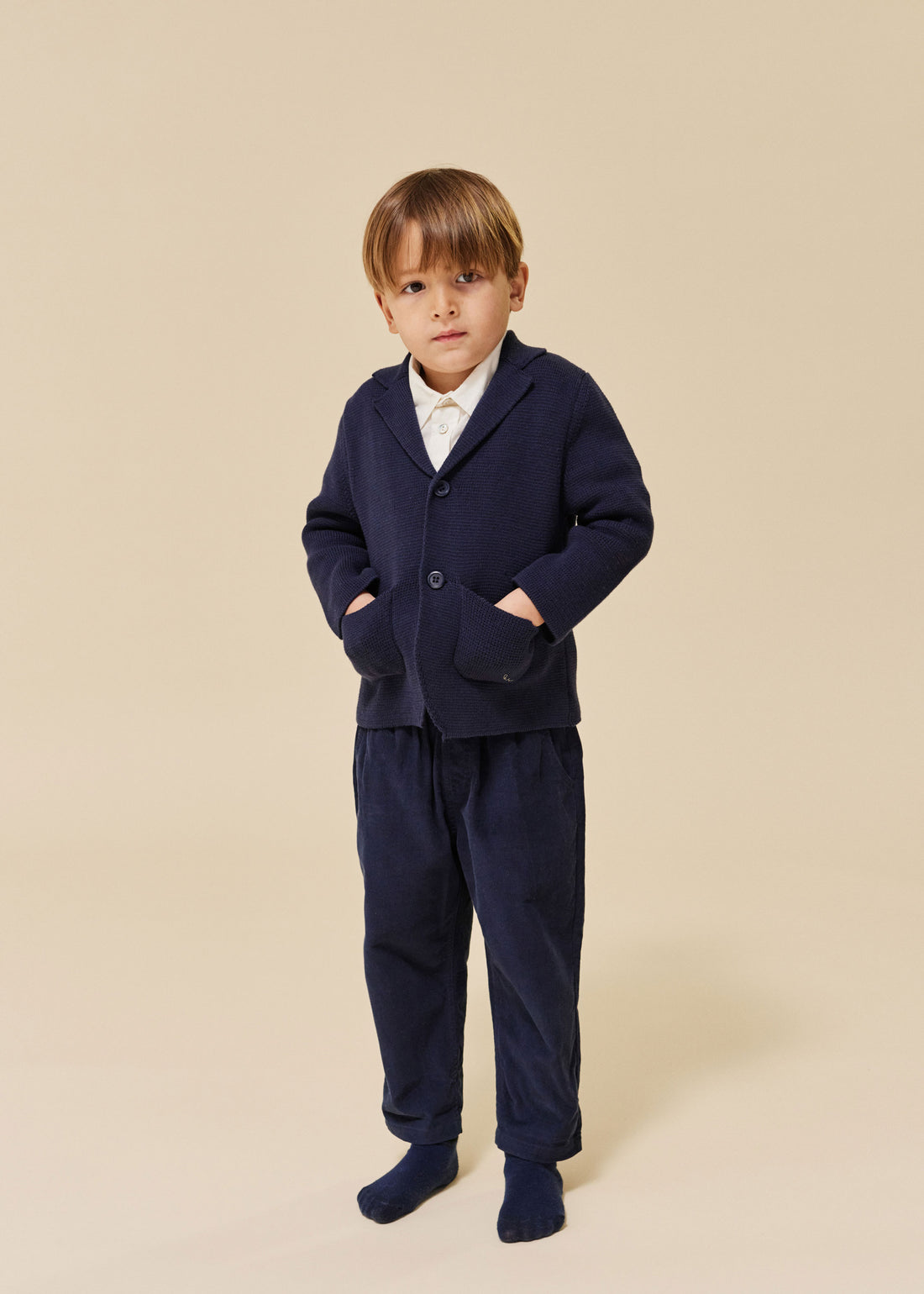 Konges Slojd Dark Navy Gabriel Knitted Blazer