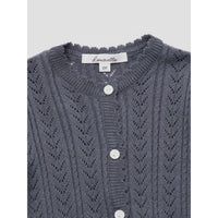 Louisiella Deep Blue Kelsea Knit Baby Cardigan