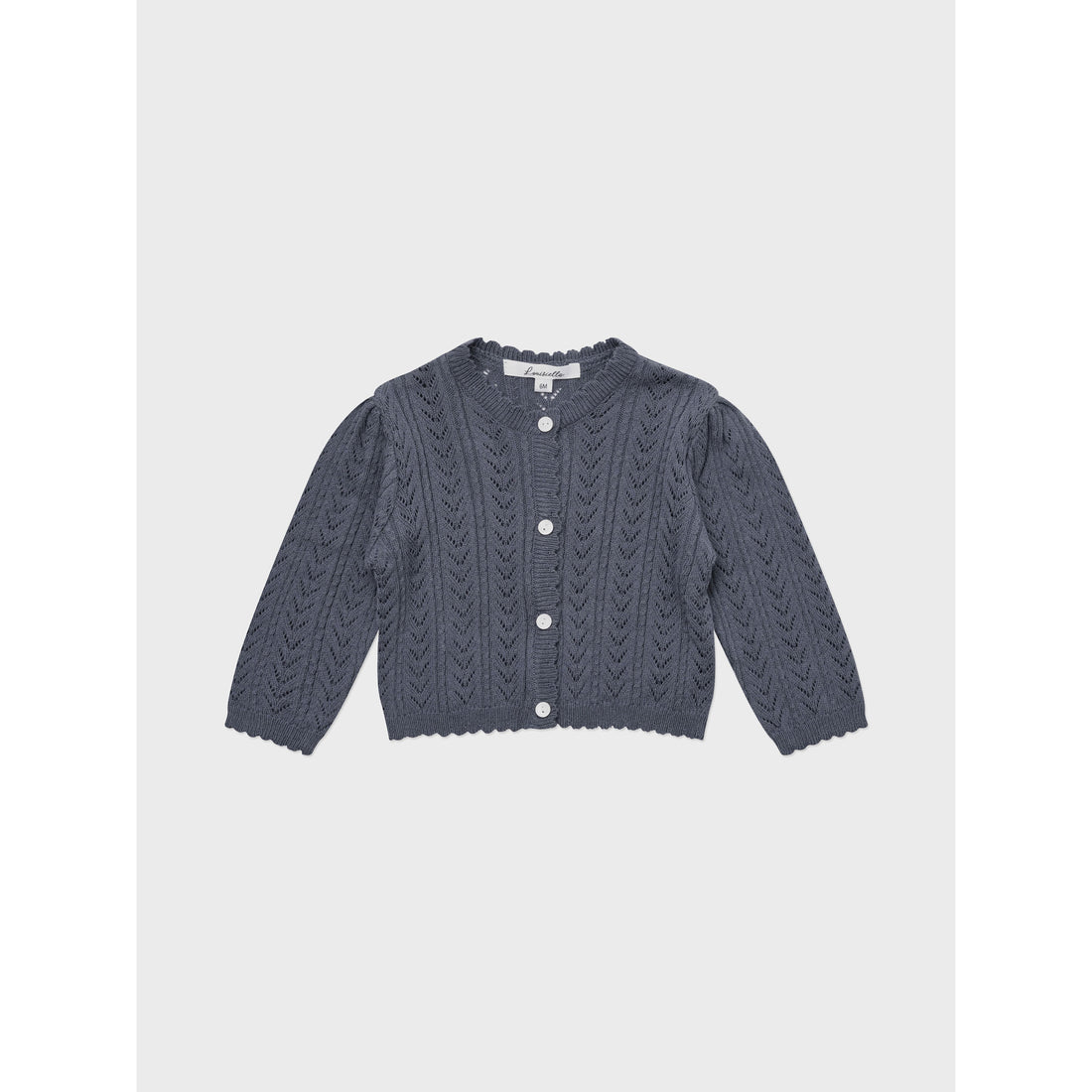 Louisiella Deep Blue Kelsea Knit Baby Cardigan