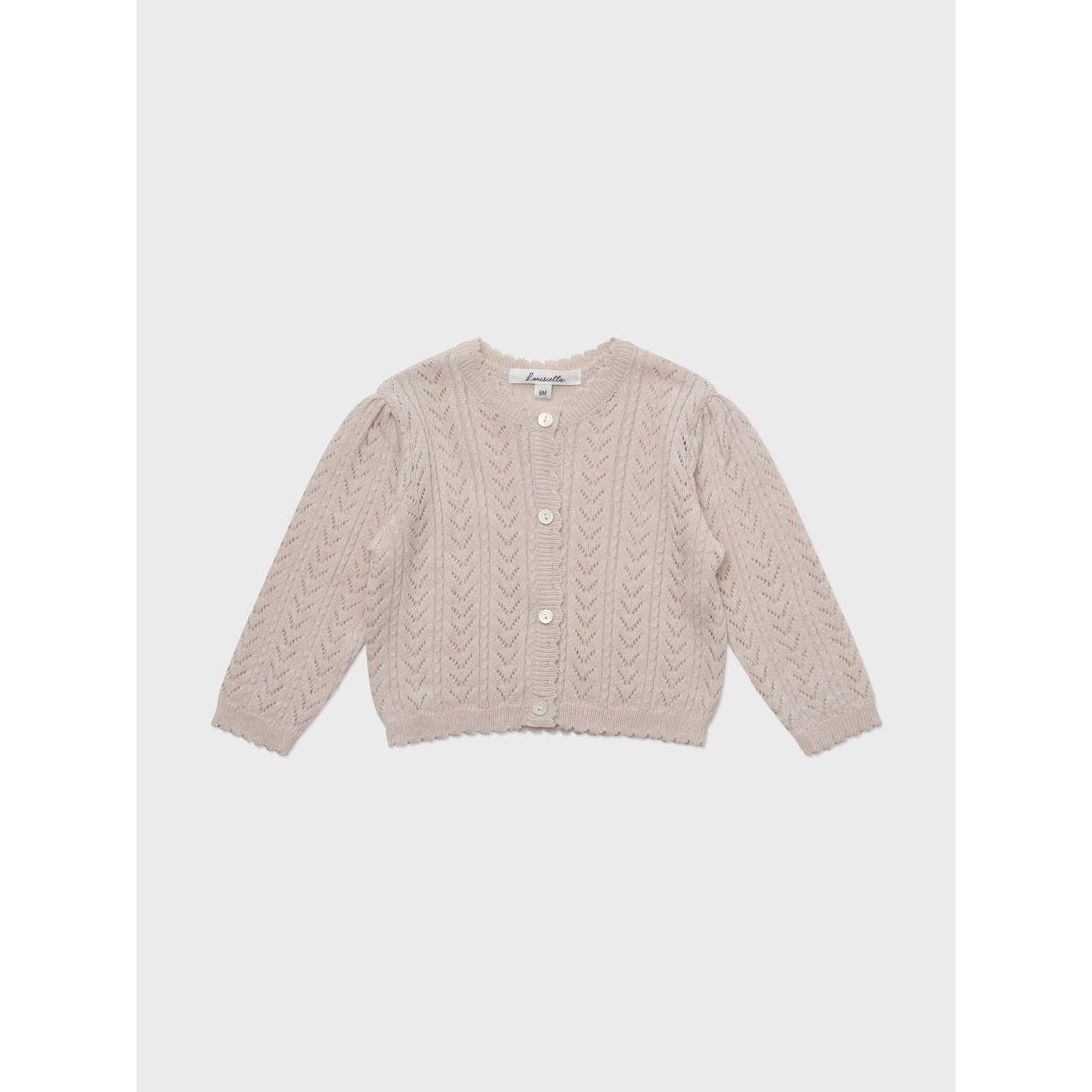 Louisiella Light Pink Kelsea Knit Cardigan