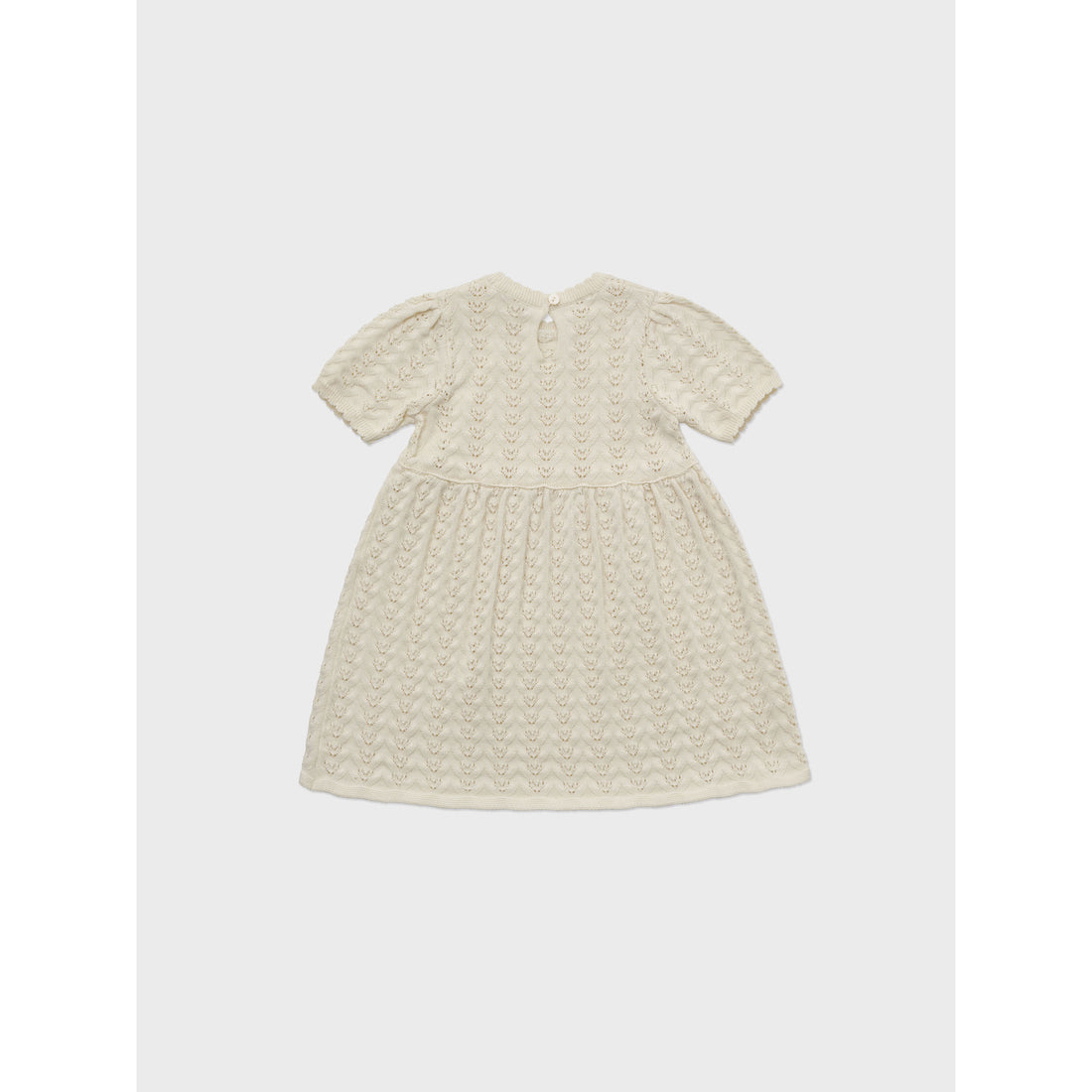 Louisiella Ecru Delaney Knit Baby Dress