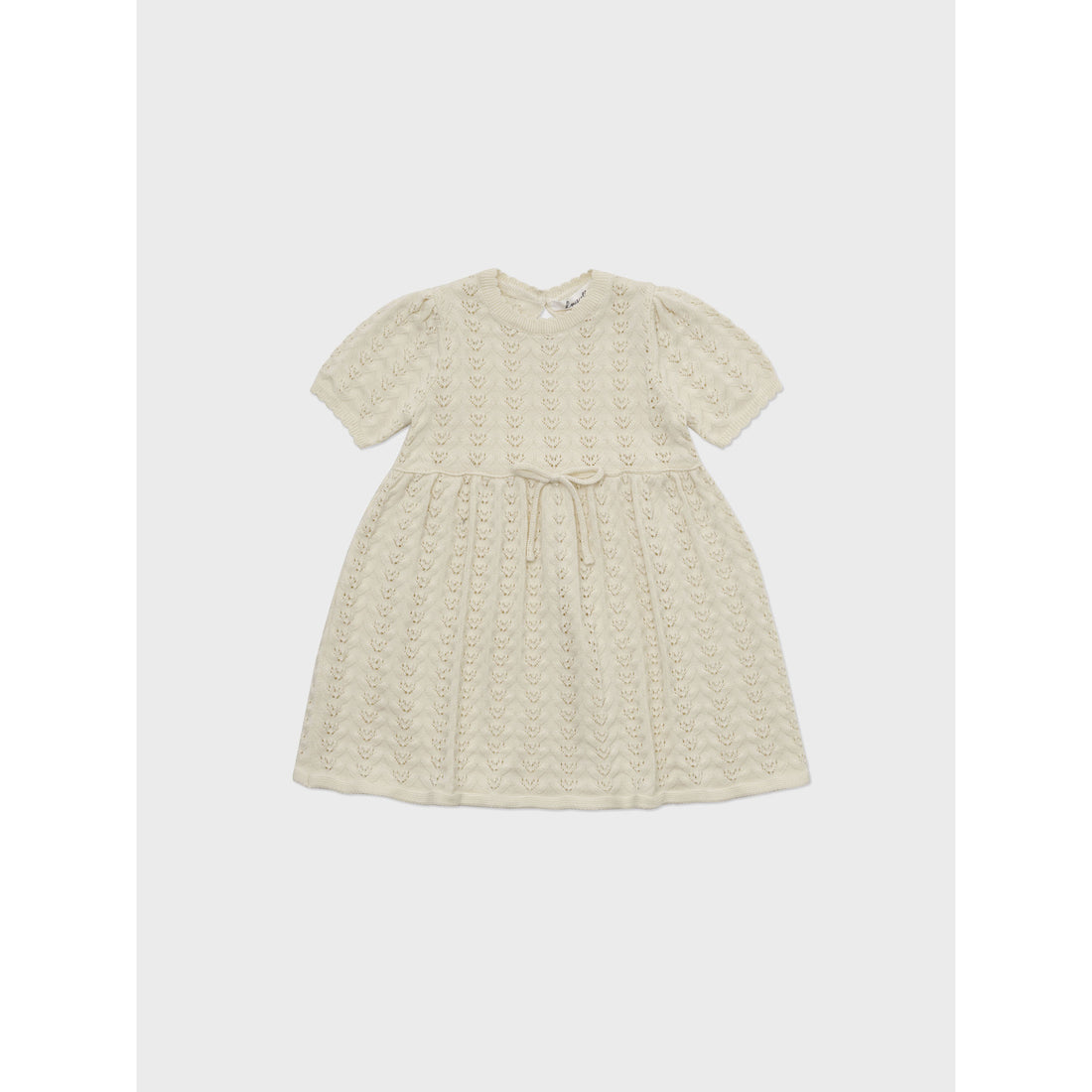 Louisiella Ecru Delaney Knit Baby Dress