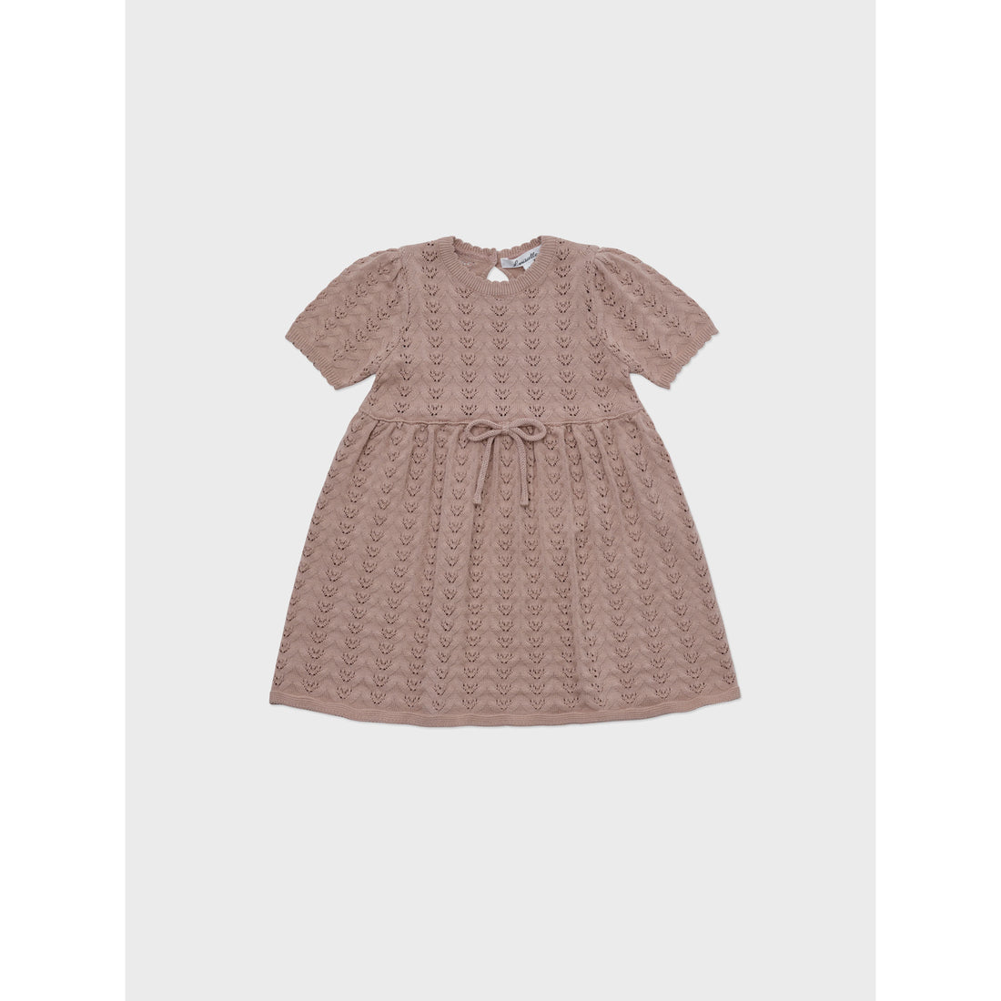 Louisiella Pink Delaney Knit Baby Dress