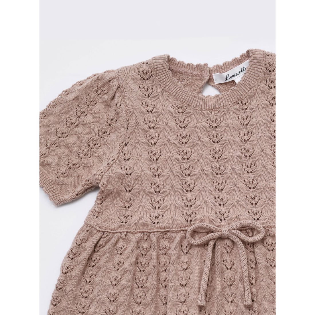 Louisiella Pink Delaney Knit Baby Dress