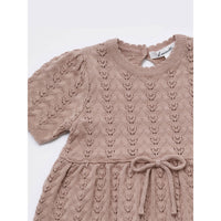 Louisiella Pink Delaney Knit Baby Dress