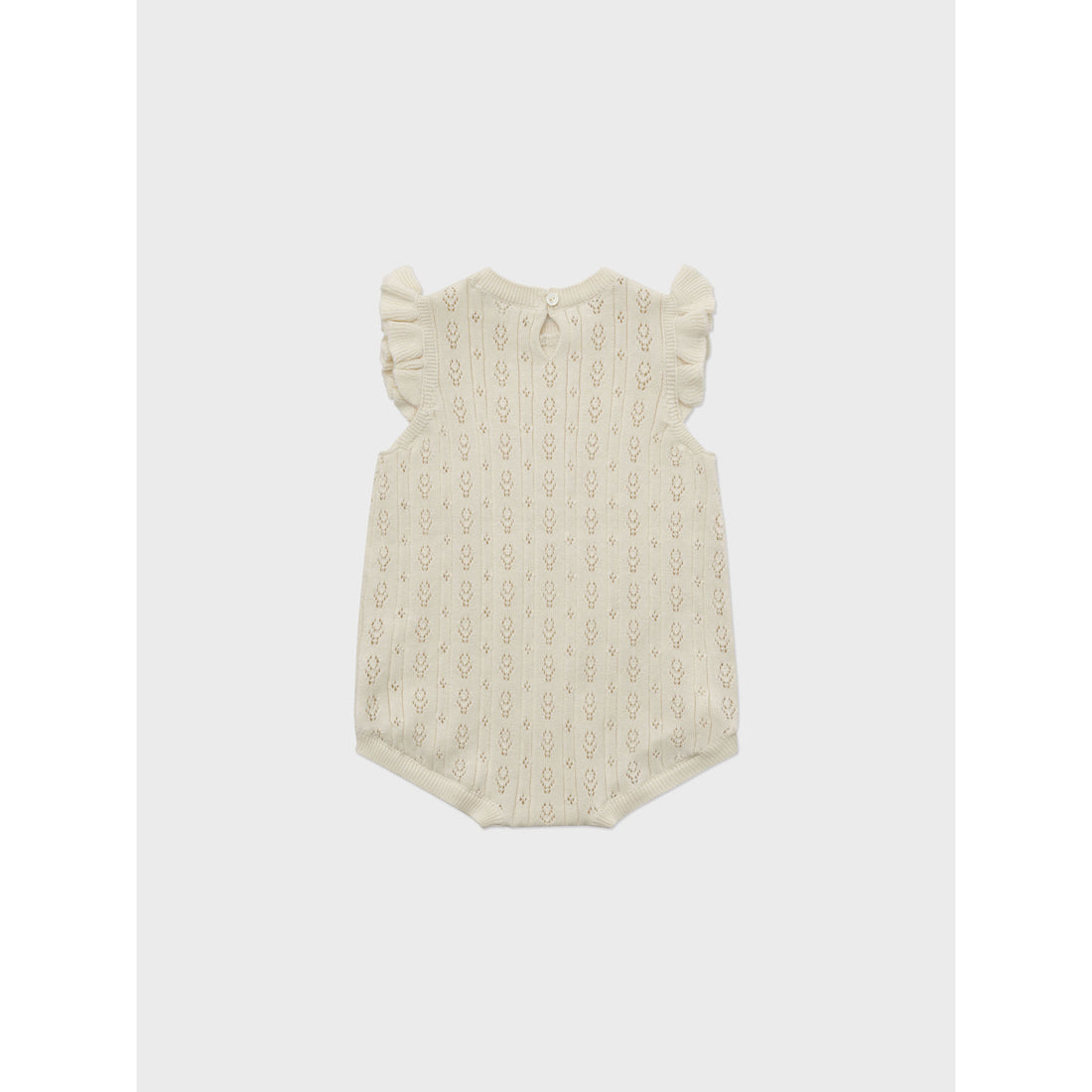 Louisiella Ecru Anneth Knit Baby Romper