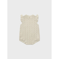 Louisiella Ecru Anneth Knit Baby Romper