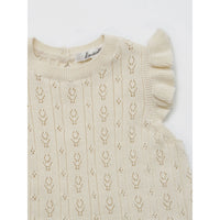 Louisiella Ecru Anneth Knit Baby Romper